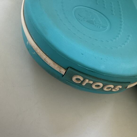 Crocs Flip Flops Blue Comfortable Beach Sandals Mens 13‎ Washable - Picture 6 of 10